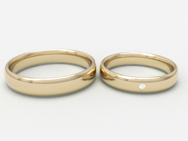 結婚指輪のCGデザイン画