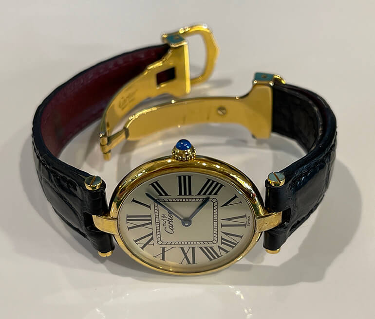 カルティエヴァンドーム腕時計のメッキ