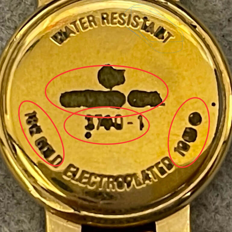 レイモンドウィル裏蓋の腐食