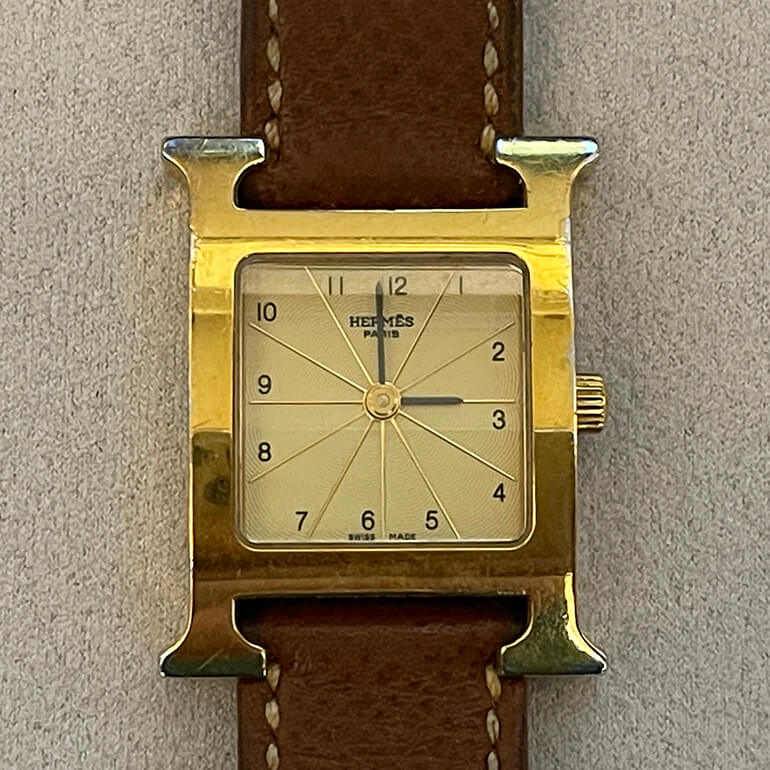 エルメスHウォッチお預かり時の表面
