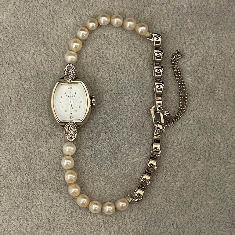 アガットの変色取り修理出来上がり表面