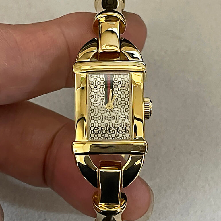 GUCCIの再メッキ修理後1
