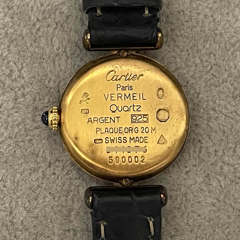 カルティエマストコリゼの再メッキ修理前-2