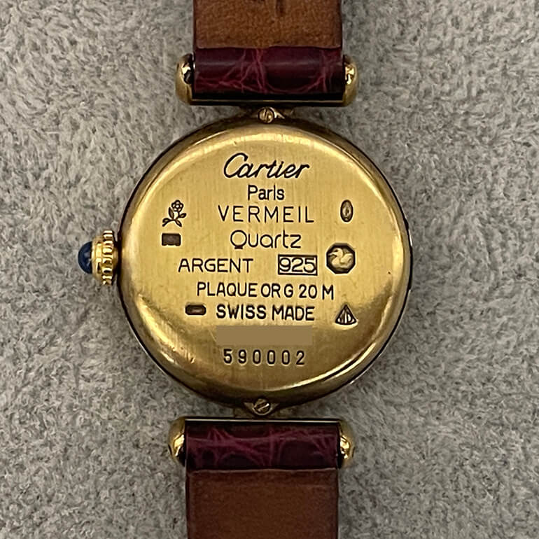 再メッキ修理前の裏面