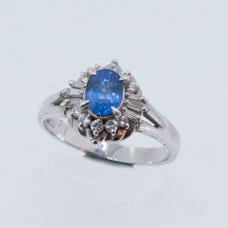 リフォーム前のサファイアのリング