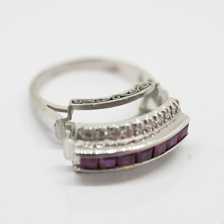 ３連のルビーリングから切り出した所-1