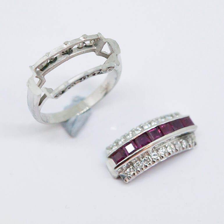 ３連のルビーリングから切り出した所-2