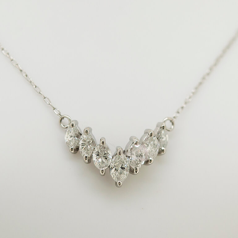 リフォーム後のダイヤのペンダントネックレス