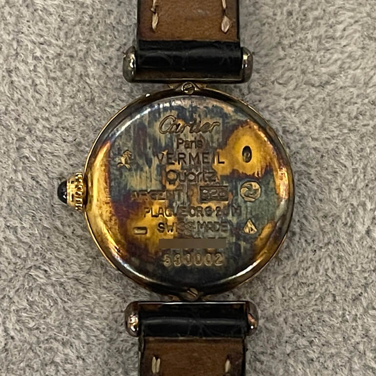カルティエマストコリゼの変色取り前-2