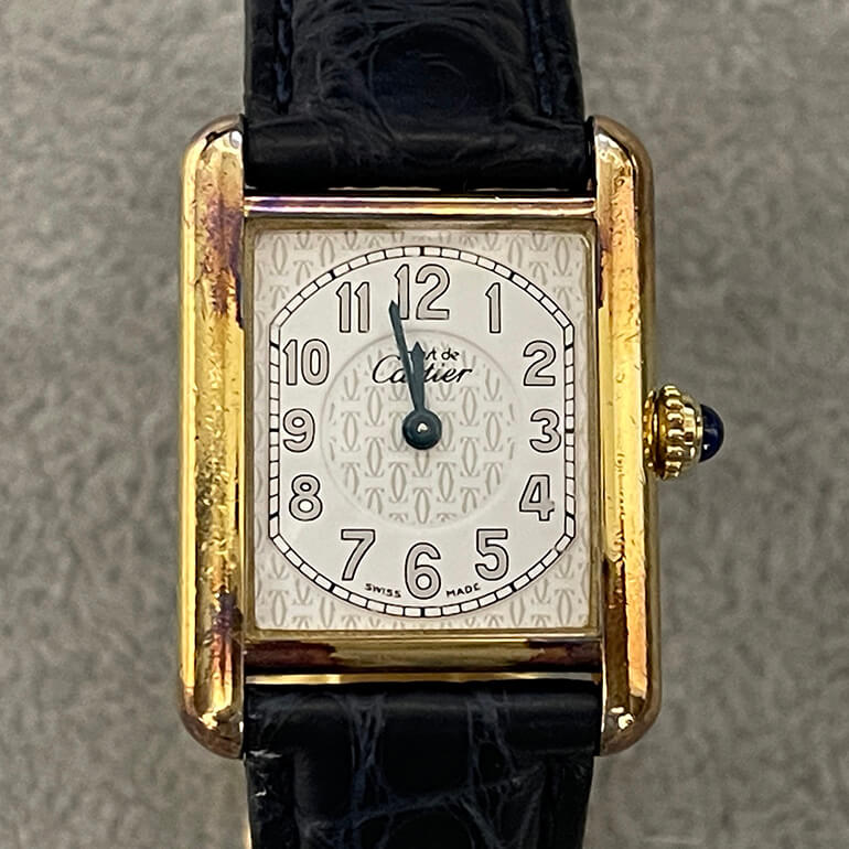 再メッキ前の表面