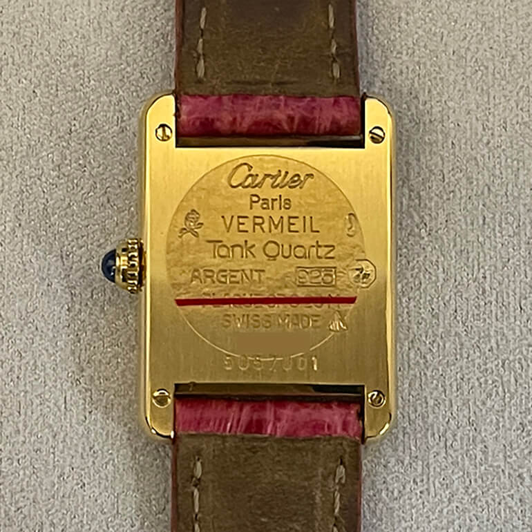 カルティエタンク再メッキ後 の写真-1