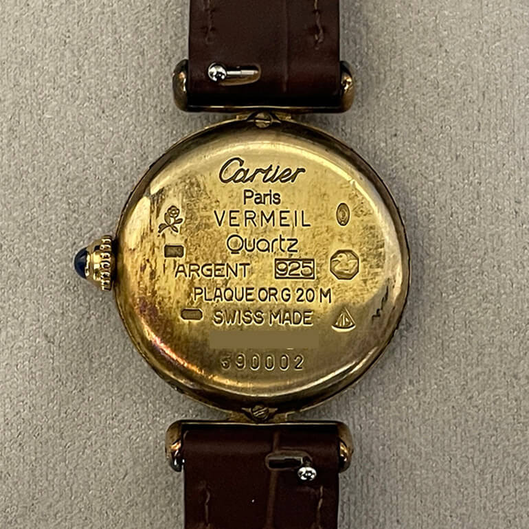 再メッキ前の裏面