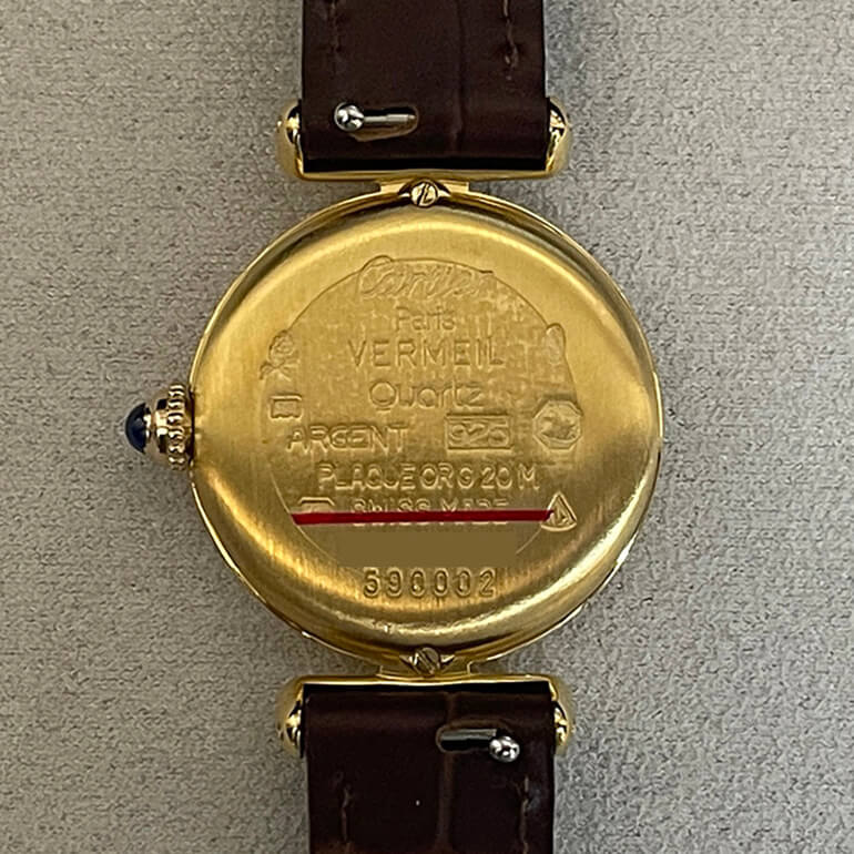 再メッキ後の裏面