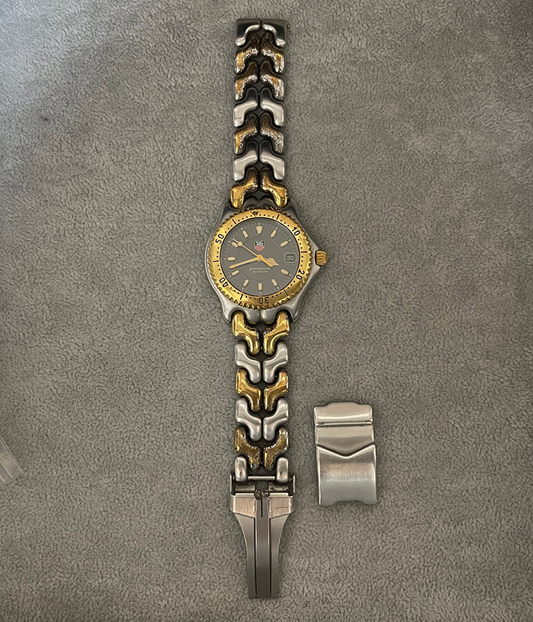 タグ・ホイヤーメンズの再メッキ前-2