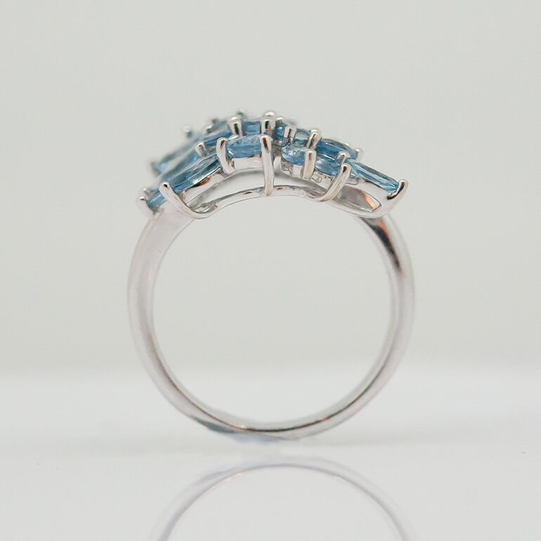 リフォーム前のブルートパーズのリング-2