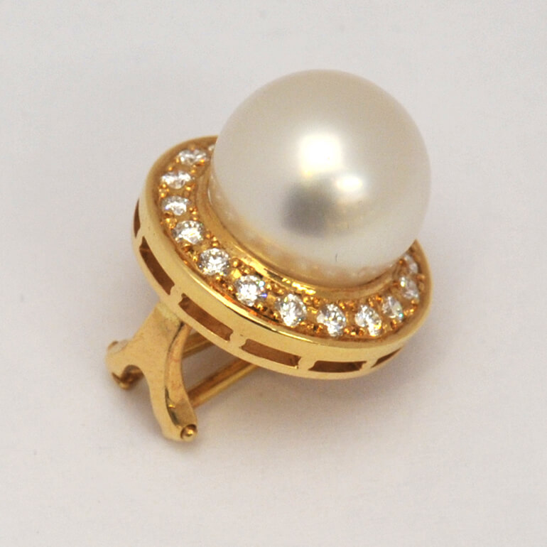 リフォーム前のパールイヤリング