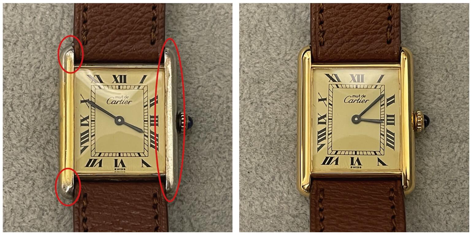 ビフォア・アフターの表面の写真