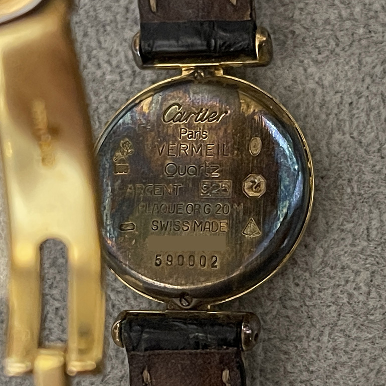 再メッキ前のカルティエマストコリゼ-裏面