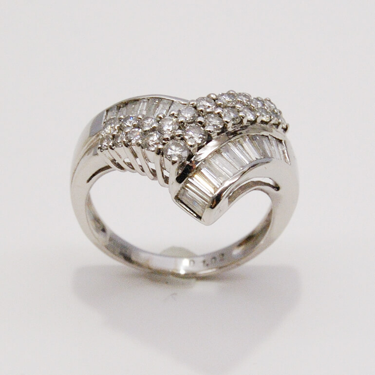 リフォーム前のダイヤのデザインリング