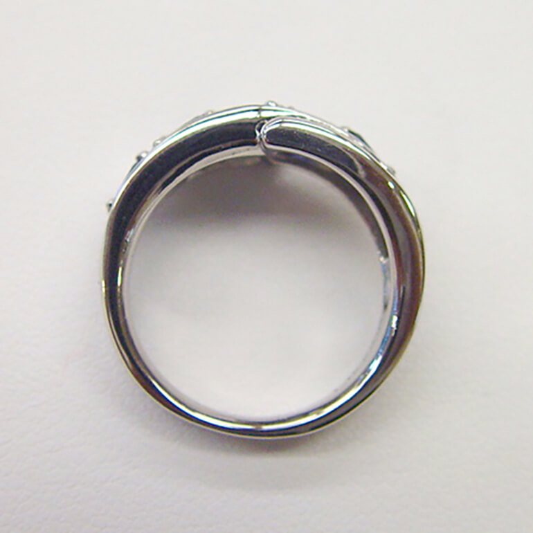 リフォーム後のサファイアのリング-2