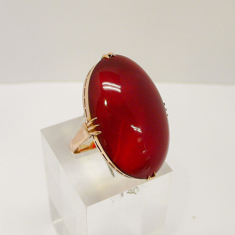 リフォーム前のメノウのリング