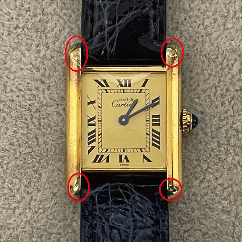 再メッキ前の表面の写真