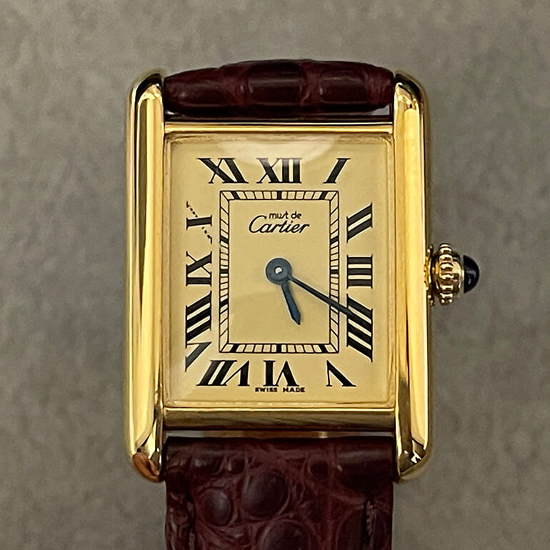 カルティエタンク修理後の表面の写真