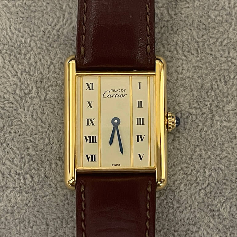 カルティエタンク修理後の表面の写真