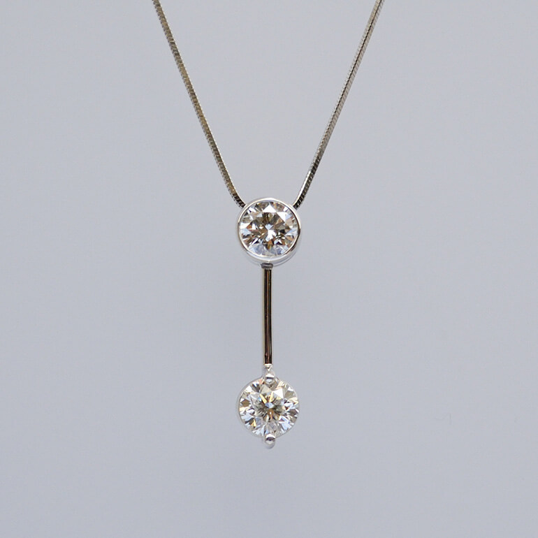 リフォームで出来上がったペンダントネックレス