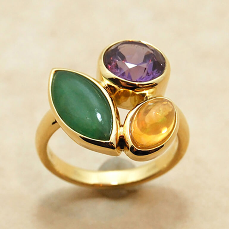 リフォームで出来上がった指輪