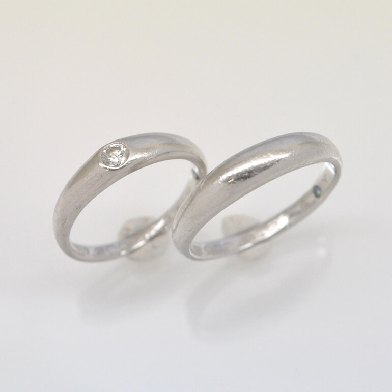 リフォーム前の2本の指輪