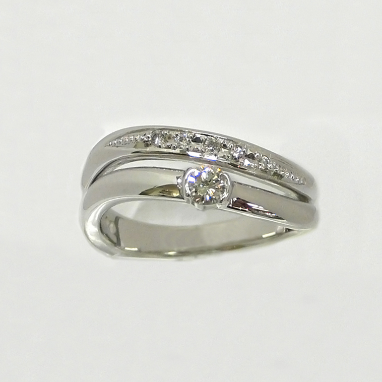 リフォーム後のダイヤのリング