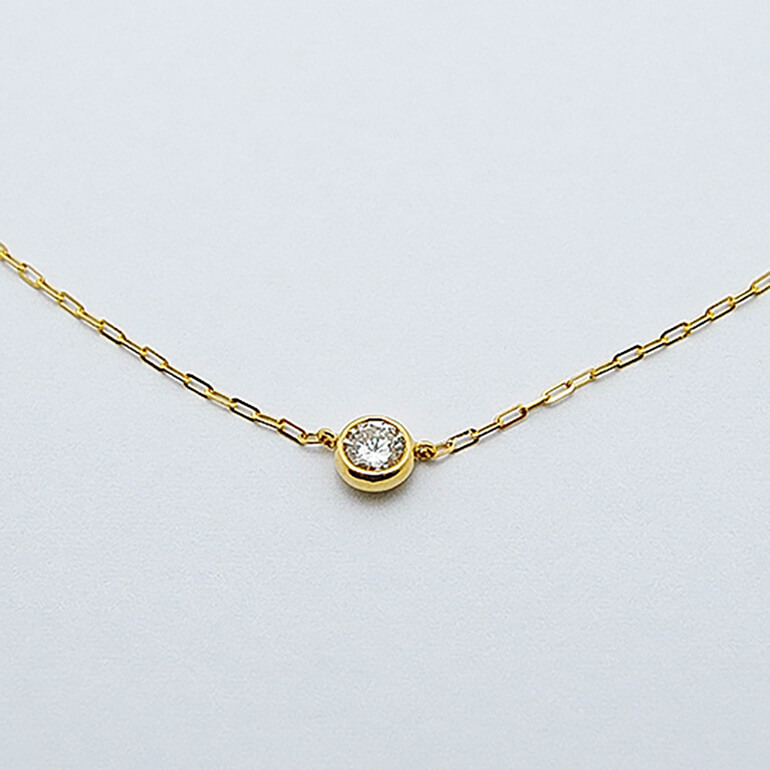 リフォーム後のダイヤのペンダントネックレス