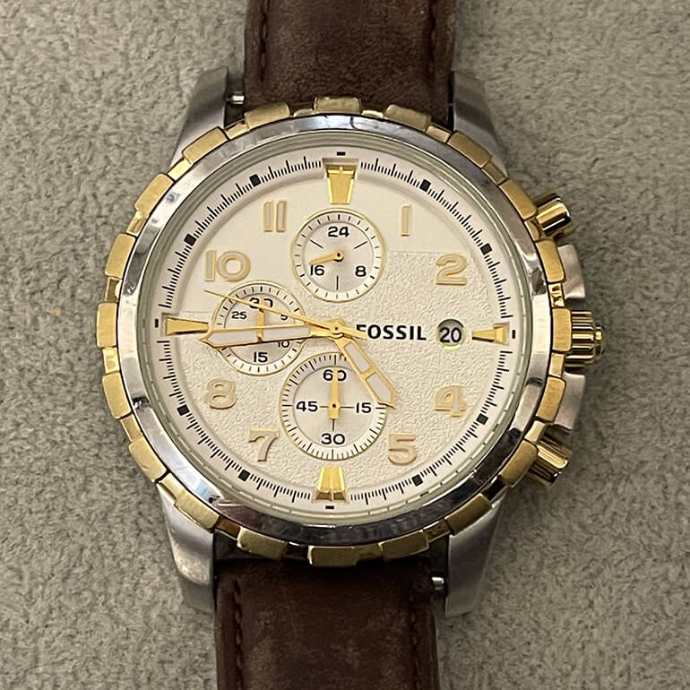 ガラス交換後のFOSSIL