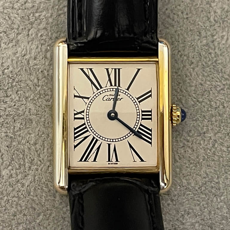 カルティエマストタンクの再メッキ修理前（表面）