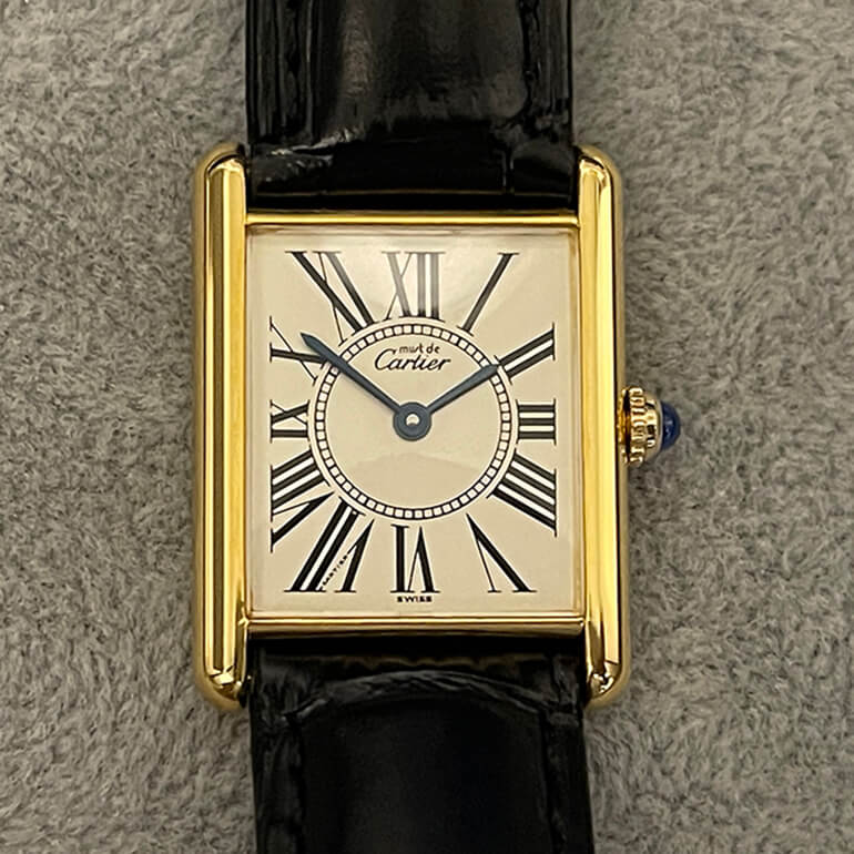 カルティエマストタンクの再メッキ修理後(表面)