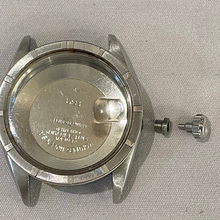 ROLEXのチューブと竜頭