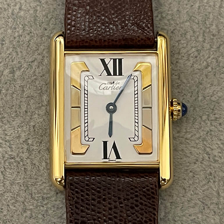 カルティエタンク修理後の表面の写真