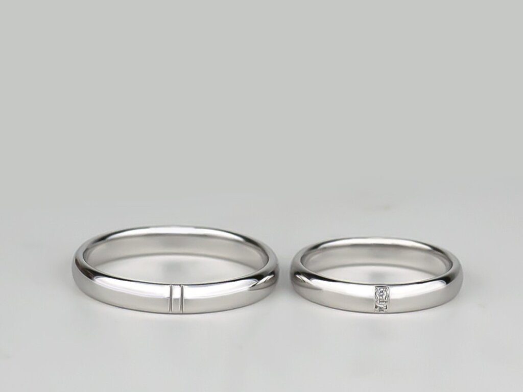 シンプルこだわり結婚指輪