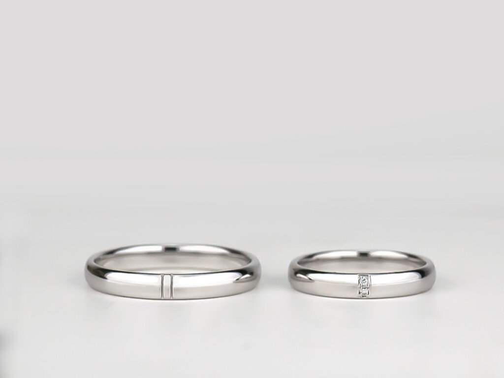 シンプルこだわり結婚指輪